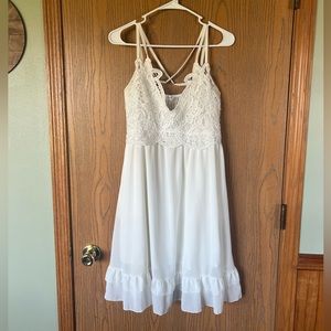 White boho sundress